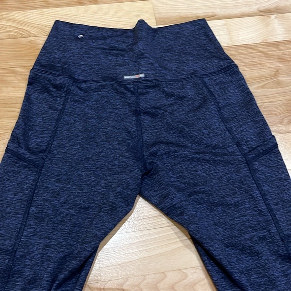 Aerie chill play move navy blue full length leggings with pockets Medium M - Picture 4 of 5
